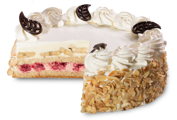 Danela torta s ovocím a šľahačkou