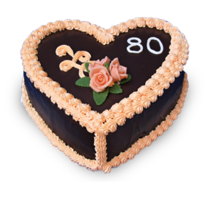 Klasická torta k narodeninám srdce č.120 Počet porcií 12-16 ks CENA: 40 €