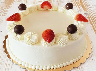 Vanilková torta s ovocím